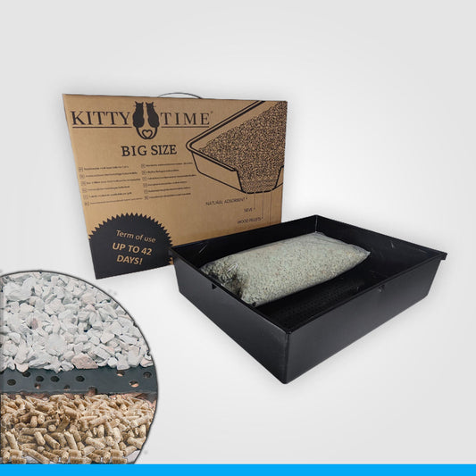 Kitty Time • Replaceable multi-layer cat toilet • Big size